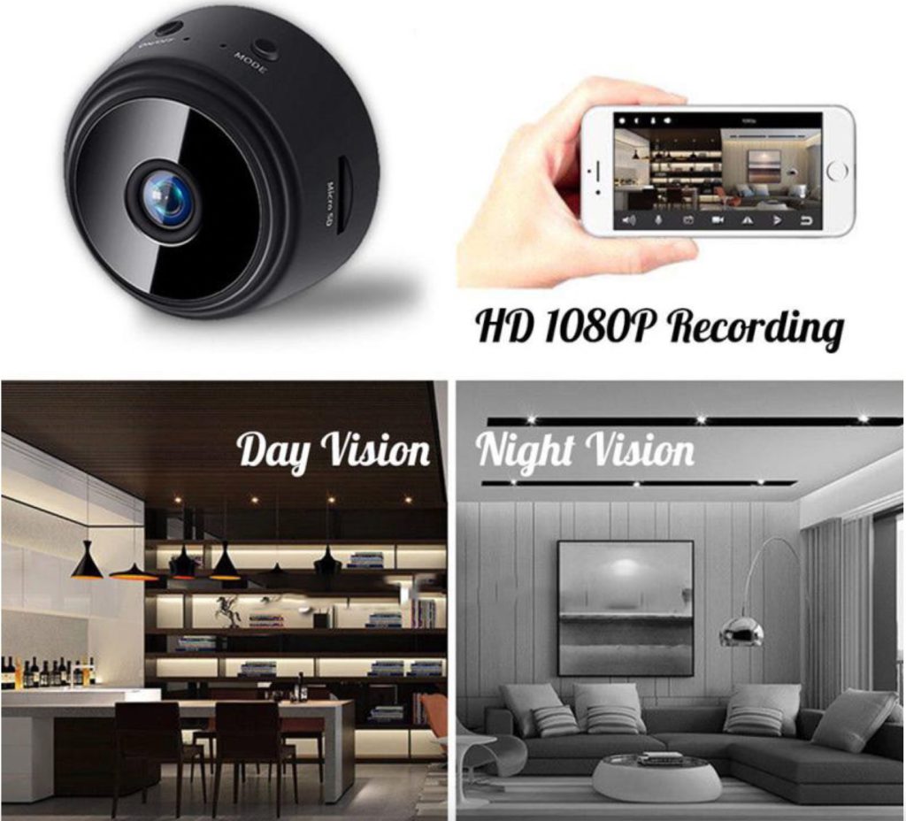 Motion Alarm APP Control micro wireless small surveillance camera,