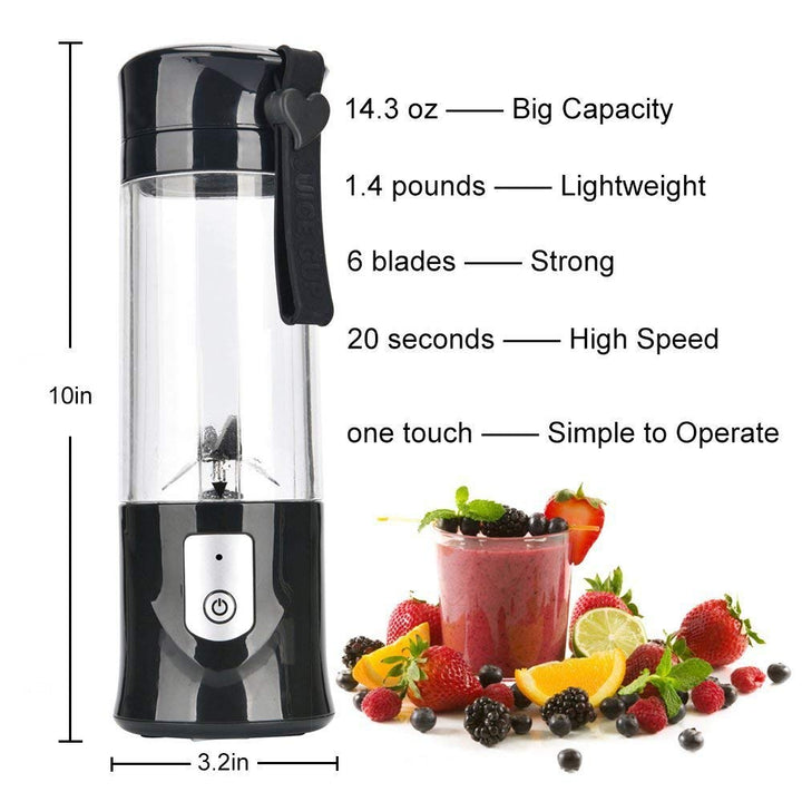 JUICER PORTABLE OUTDOOR JUICING CUP HOME MINI CORDLESS CRUSHED ICE MACHINE. USB CHARGING FRUIT VEGETABLE BLENDER