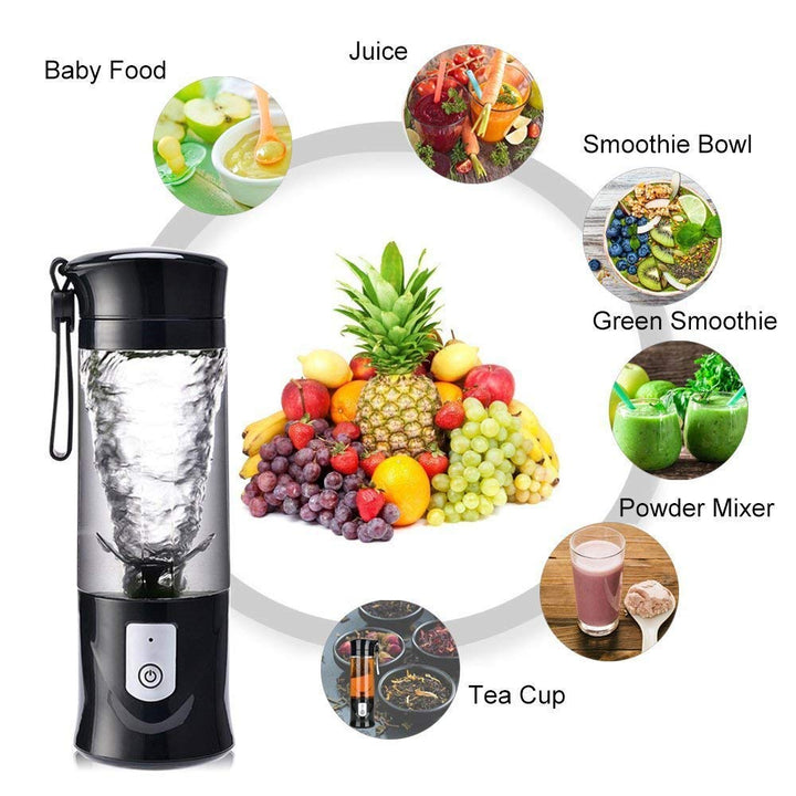 JUICER PORTABLE OUTDOOR JUICING CUP HOME MINI CORDLESS CRUSHED ICE MACHINE. USB CHARGING FRUIT VEGETABLE BLENDER