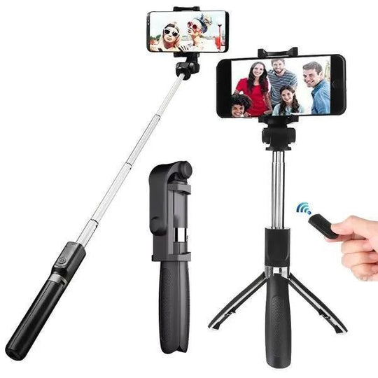 Selfie Stick With LED Light Mini Tripod Stand.