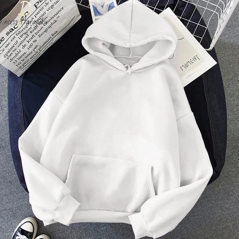 Cozy White Fleece Hoodie for All-DAY Comfort