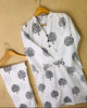 2 Pcs Women's Stitched Linen Printed Suit..